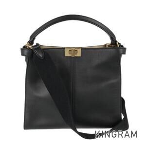 Fendi Peekaboo Essentially Leather Handbag
